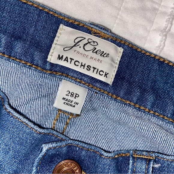 J. Crew Matchstick Jeans 28 Petite Blue - Picture 6 of 8